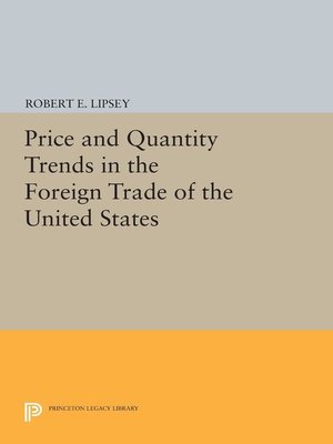 cover image of Price and Quantity Trends in the Foreign Trade of the United States